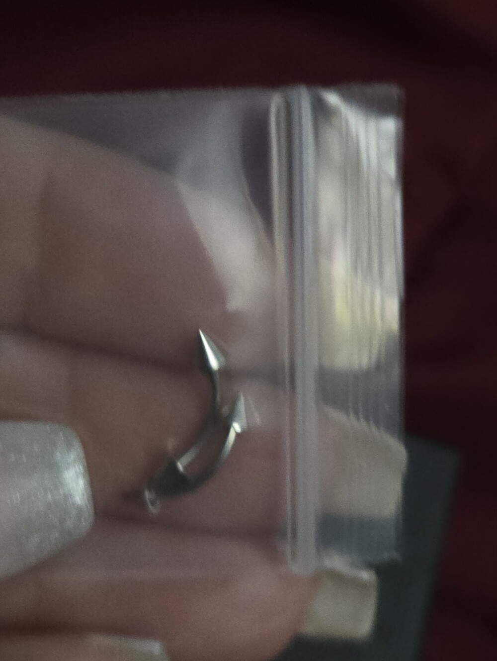 Silver Curved Arrow Piercing - 2 Pack